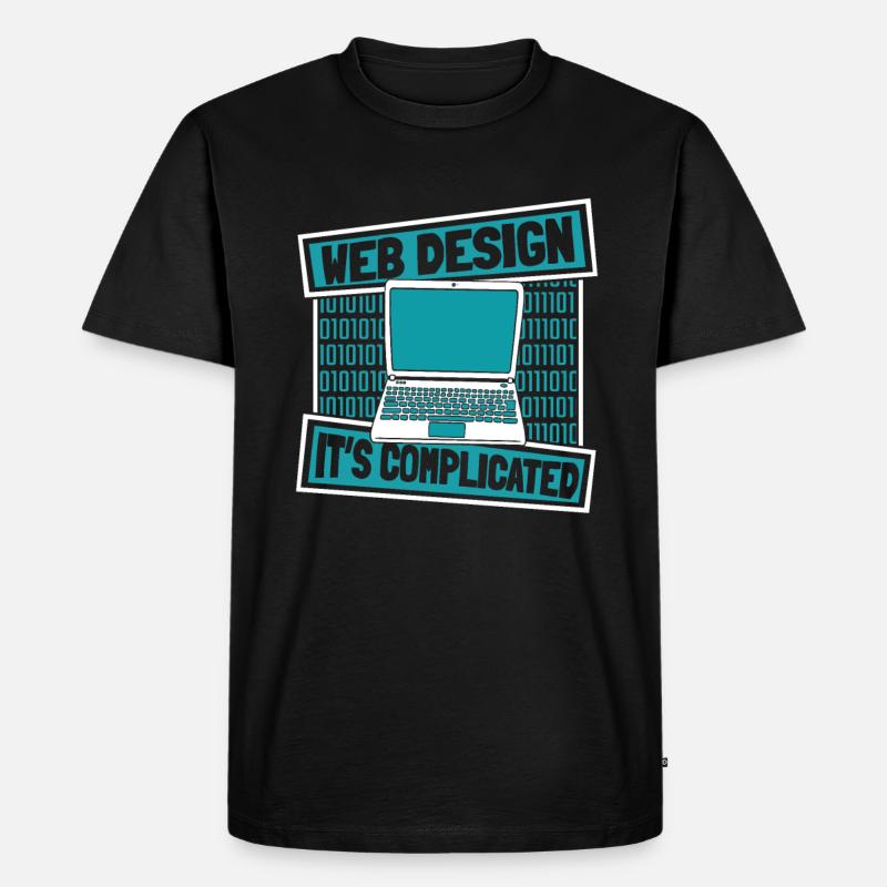 Web Entwickler Webdeveloper Lustig - Männer Premium Bio T-Shirt - Schwarz