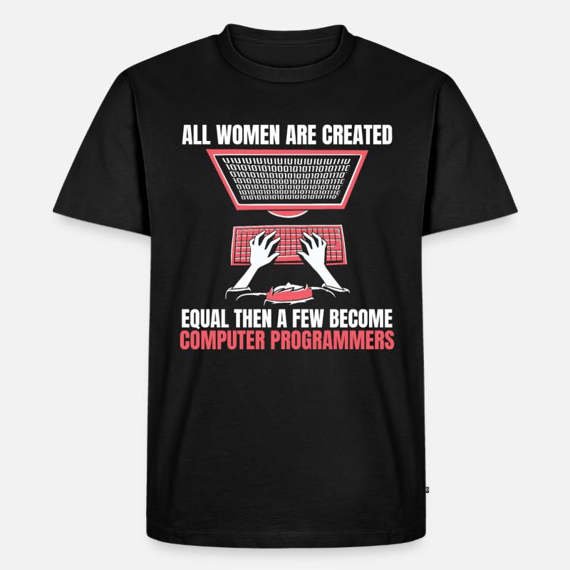 Entwickler Coder Programmierer Computer - Männer Premium Bio T-Shirt - Schwarz