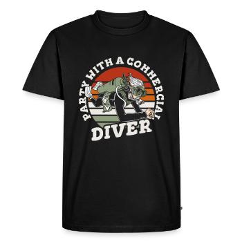 Diving Diver Commercial Diving - Men's Premium Organic T-Shirt - black - Front - Nico (187cm)