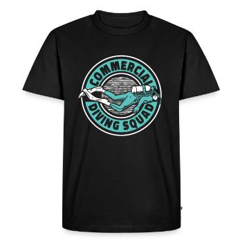 Diving Diver Commercial Diving - Men's Premium Organic T-Shirt - black - Front - Nico (187cm)