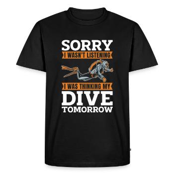 Diving Diver Commercial Diving - Men's Premium Organic T-Shirt - black - Front - Nico (187cm)