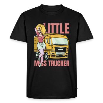 Chauffeur de camion Camionneur Chauffeur de camion - T-shirt Premium bio Homme - noir - Devant - Nico (187cm)