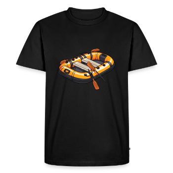 Rafting - T-shirt Premium bio Homme - noir - Devant - Nico (187cm)