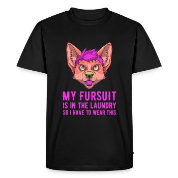 Furry Fandom Fursuits Costume - Men's Premium Organic T-Shirt - black - Front - Nico (187cm)