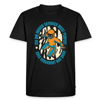 Indoor skydiving at its best - Men's Premium Organic T-Shirt - black - Front - Nico (187cm)