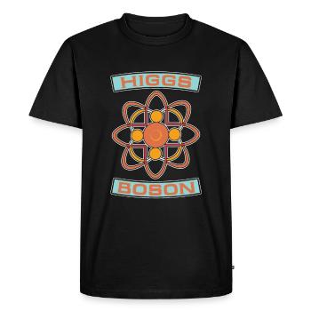 Physique Physicien Higgs Boson Physique quantique - T-shirt Premium bio Homme - noir - Devant - Nico (187cm)