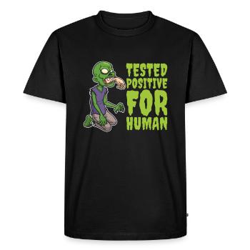 Zombie Halloween Cool - Men's Premium Organic T-Shirt - black - Front - Nico (187cm)