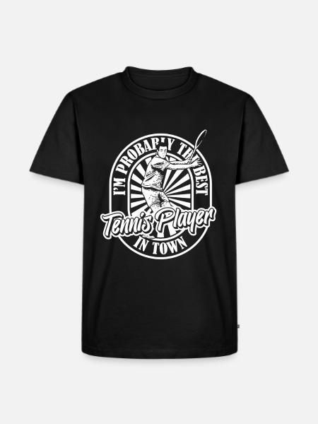 Tennis - T-shirt Premium bio Homme - noir