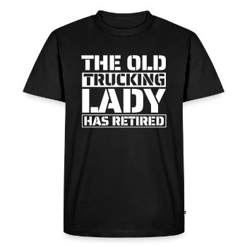 Camionneur Camionneur Camionneur Vieux camionneur - T-shirt Premium bio Homme - noir - Devant - Nico (187cm)
