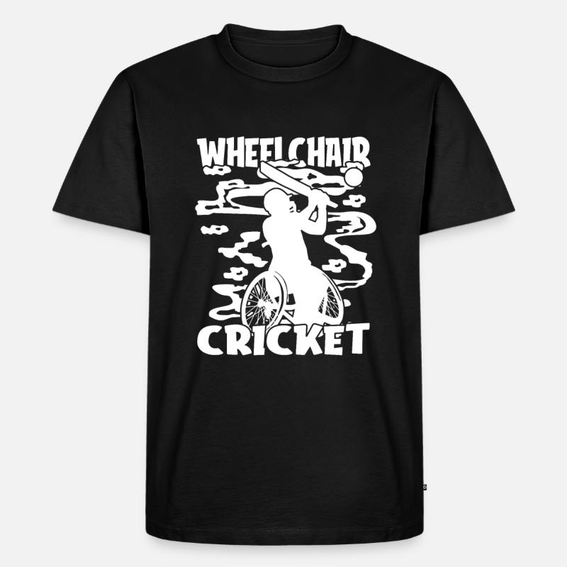 Cricket - Männer Premium Bio T-Shirt - Schwarz