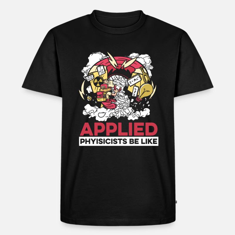Physics Phyker Funny Applied Physics - Men's Premium Organic T-Shirt - black