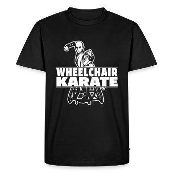 Karate - Men's Premium Organic T-Shirt - black - Front - Nico (187cm)