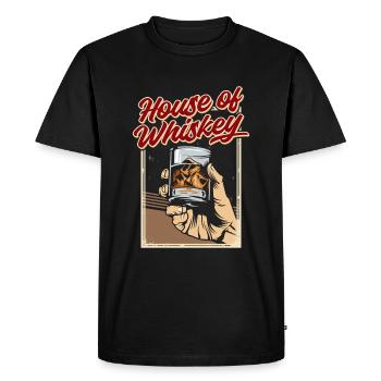 Whisky Whiskey Cool - T-shirt Premium bio Homme - noir - Devant - Nico (187cm)