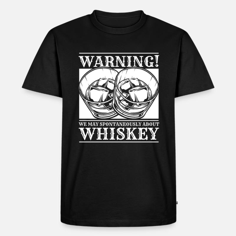 Whisky Whiskey - Männer Premium Bio T-Shirt - Schwarz