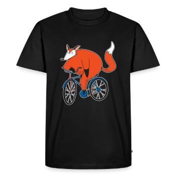 Vélo Fuchs - T-shirt Premium bio Homme - noir - Devant - Nico (187cm)