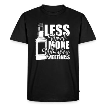 Whisky Whiskey - T-shirt Premium bio Homme - noir - Devant - Nico (187cm)