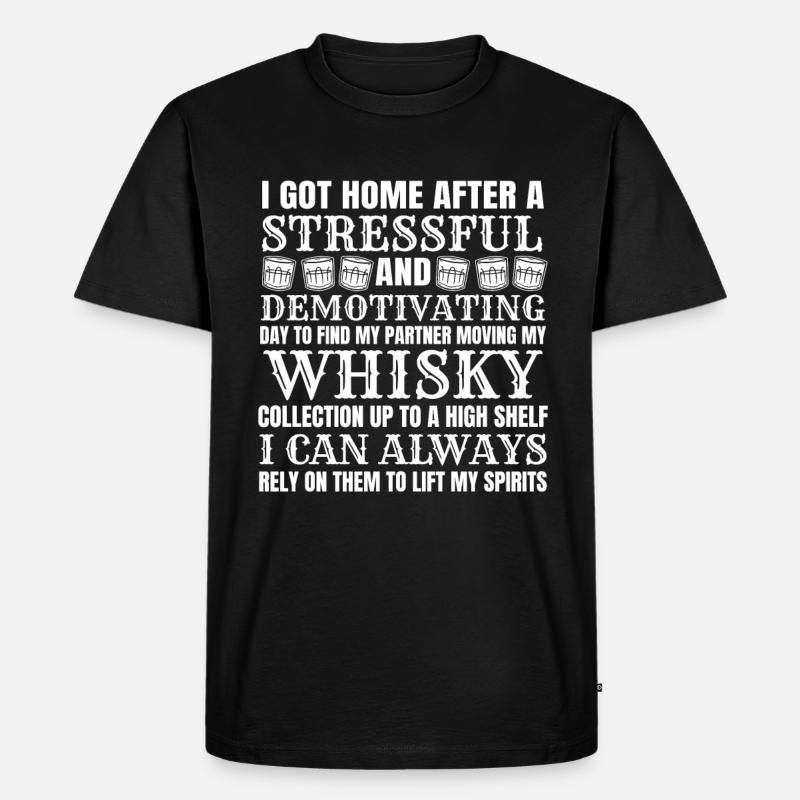 Whisky Whiskey - Männer Premium Bio T-Shirt - Schwarz