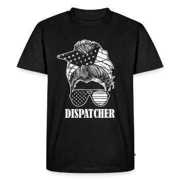 Répartiteur du centre de contrôle des appels d’urgence - T-shirt Premium bio Homme - noir - Devant - Nico (187cm)
