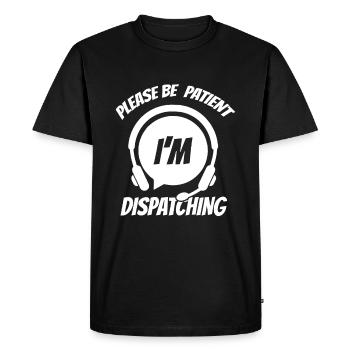 Centre d’opérations du centre de contrôle des appels d’urgence - T-shirt Premium bio Homme - noir - Devant - Nico (187cm)