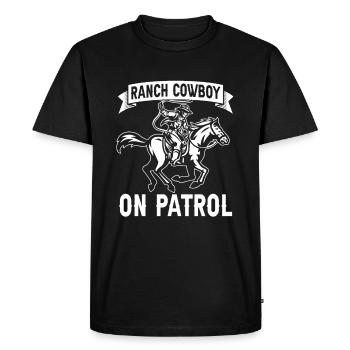 Rodeo Cowboy Ranch Cowboy - T-shirt Premium bio Homme - noir - Devant - Nico (187cm)
