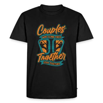 Arborist Arborist Couple - Men's Premium Organic T-Shirt - black - Front - Nico (187cm)
