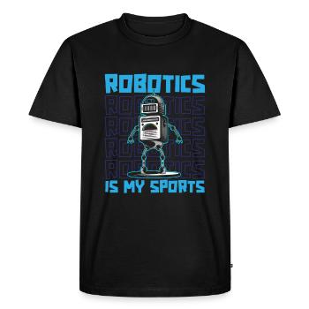 Robotique Ai Robot Drôle La robotique est mon sport - T-shirt Premium bio Homme - noir - Devant - Nico (187cm)