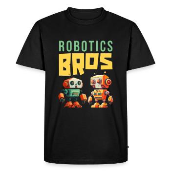 Robotique Ai Robot Cool - T-shirt Premium bio Homme - noir - Devant - Nico (187cm)