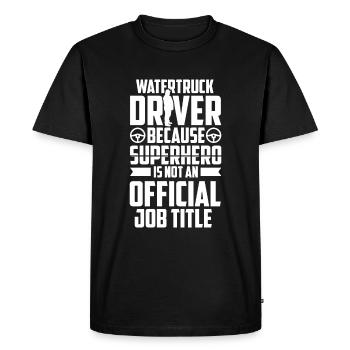 Truck Driver Trucker Truck Driver Funny - Men's Premium Organic T-Shirt - black - Front - Nico (187cm)
