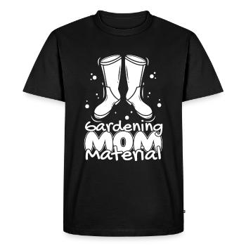 Jardinier amateur Jardin Maman de jardin - T-shirt Premium bio Homme - noir - Devant - Nico (187cm)