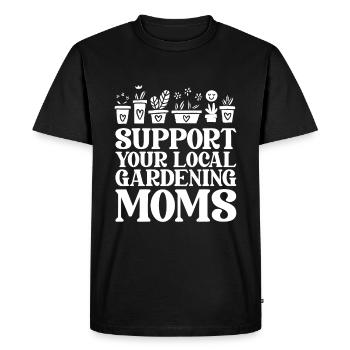 Jardinier amateur jardin maman - T-shirt Premium bio Homme - noir - Devant - Nico (187cm)