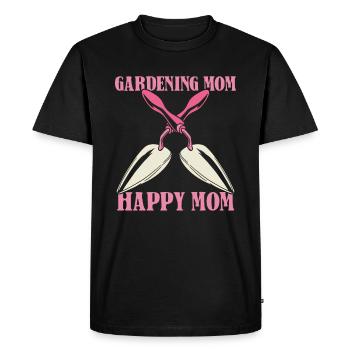 Jardinier amateur jardin mère jardin maman - T-shirt Premium bio Homme - noir - Devant - Nico (187cm)