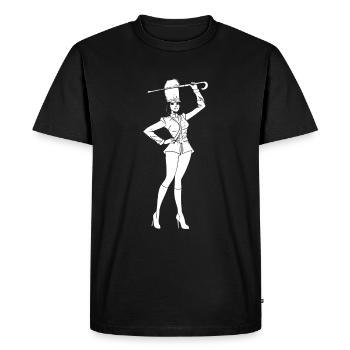 Fanfare de train de fans - T-shirt Premium bio Homme - noir - Devant - Nico (187cm)