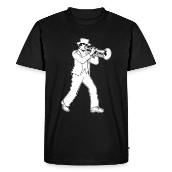 Fanfare de trombone - T-shirt Premium bio Homme - noir - Devant - Nico (187cm)