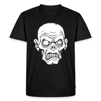 Zombie Halloween Creepy - Men's Premium Organic T-Shirt - black - Front - Nico (187cm)