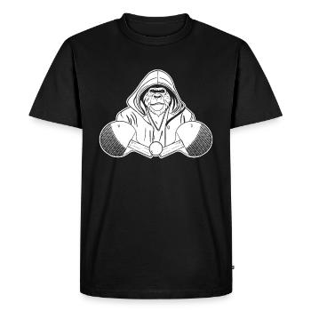 Table Tennis Ping-Pong - Men's Premium Organic T-Shirt - black - Front - Nico (187cm)
