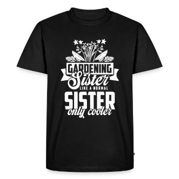 Jardinier amateur jardinier jardinier - T-shirt Premium bio Homme - noir - Devant - Nico (187cm)