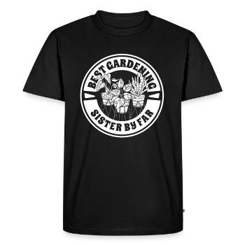 Jardinier amateur jardinier jardinier - T-shirt Premium bio Homme - noir - Devant - Nico (187cm)