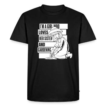 Jardinier amateur jardinier jardinier - T-shirt Premium bio Homme - noir - Devant - Nico (187cm)