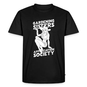Jardinier amateur jardinier jardinier - T-shirt Premium bio Homme - noir - Devant - Nico (187cm)