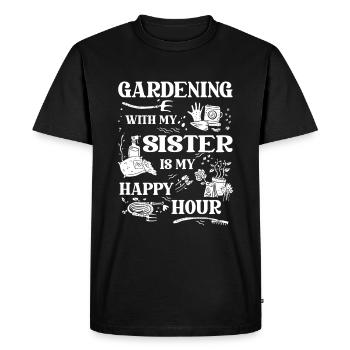 Jardinier amateur jardinier jardinier - T-shirt Premium bio Homme - noir - Devant - Nico (187cm)