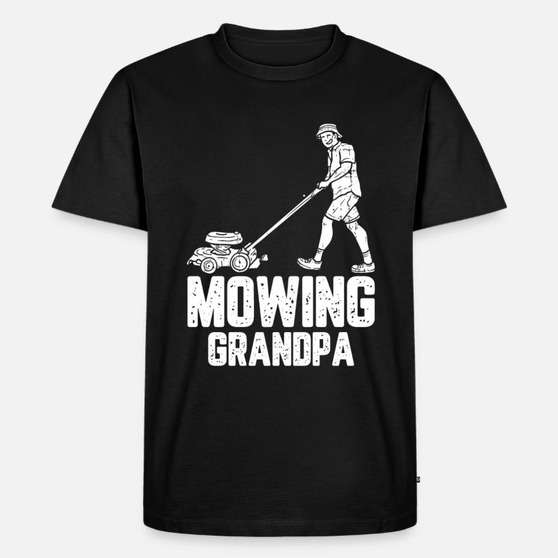 Hobbygärtner Garten Garten Opa - Männer Premium Bio T-Shirt - Schwarz