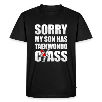 Taekwondo Père Taekwondo - T-shirt Premium bio Homme - noir - Devant - Nico (187cm)