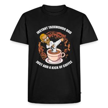 Taekwondo Père Taekwondo - T-shirt Premium bio Homme - noir - Devant - Nico (187cm)