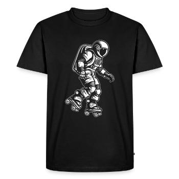 Roller Roller Roller - T-shirt Premium bio Homme - noir - Devant - Nico (187cm)