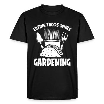 Tacos de jardin Hobby Gardener - T-shirt Premium bio Homme - noir - Devant - Nico (187cm)