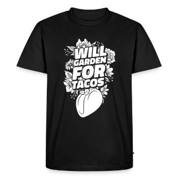Tacos de jardin Hobby Gardener - T-shirt Premium bio Homme - noir - Devant - Nico (187cm)