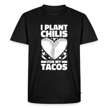 Tacos de jardin Hobby Gardener - T-shirt Premium bio Homme - noir - Devant - Nico (187cm)