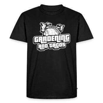 Tacos de jardin Hobby Gardener - T-shirt Premium bio Homme - noir - Devant - Nico (187cm)