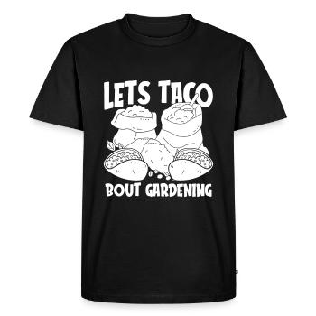 Tacos de jardin Hobby Gardener - T-shirt Premium bio Homme - noir - Devant - Nico (187cm)