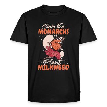 Jardinier amateur papillons de jardin dans le jardin - T-shirt Premium bio Homme - noir - Devant - Nico (187cm)